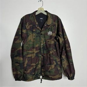 LNWOT Vans Torrey Camouflage Jacket Mens Coaching Camo Small